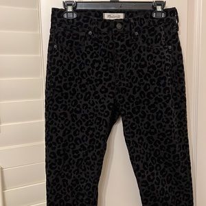 Madewell Velvet Cheetah Jeans